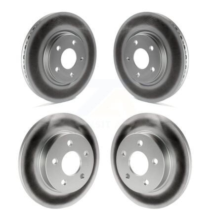 Front Rear Coated Brake Rotor Kit For Chevrolet Malibu Pontiac Cobalt G5 G6 Saturn Ion HHR KG-100712