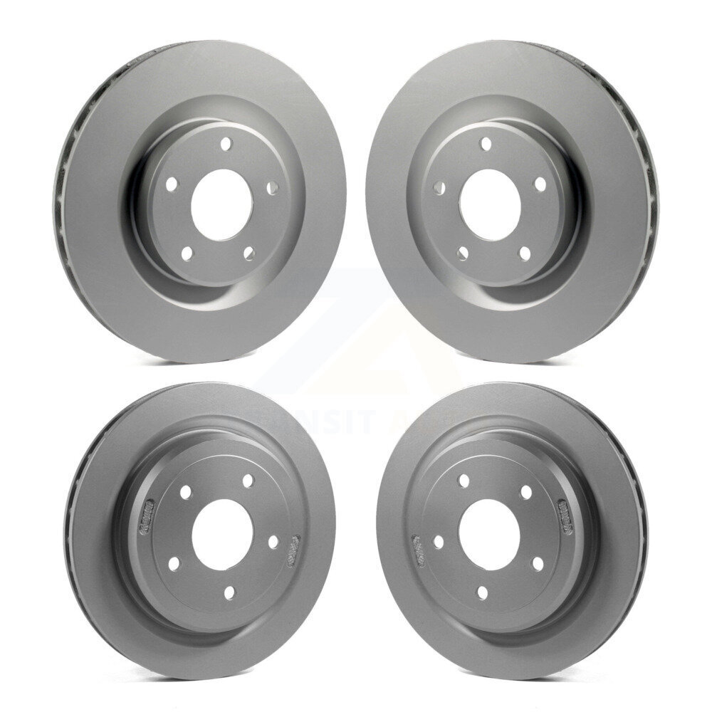 Front Rear Coated Disc Brake Rotors Kit For Chevrolet Corvette Cadillac XLR KG-100715