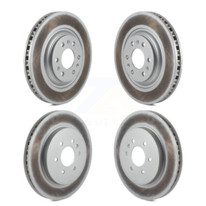 Front Rear Coated Disc Brake Rotors Kit For 2004-2009 Cadillac SRX KG-100717