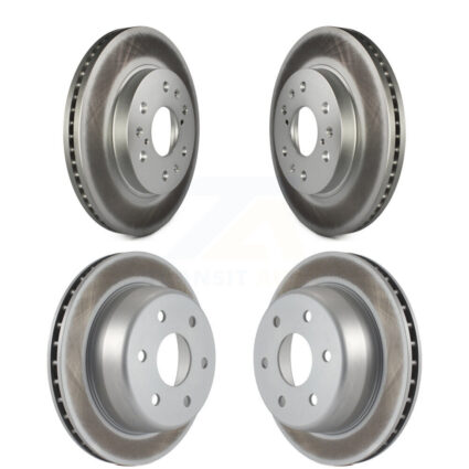 Front Rear Coated Brake Rotors Kit For Chevrolet GMC Silverado 1500 Sierra Express Savana KG-100719