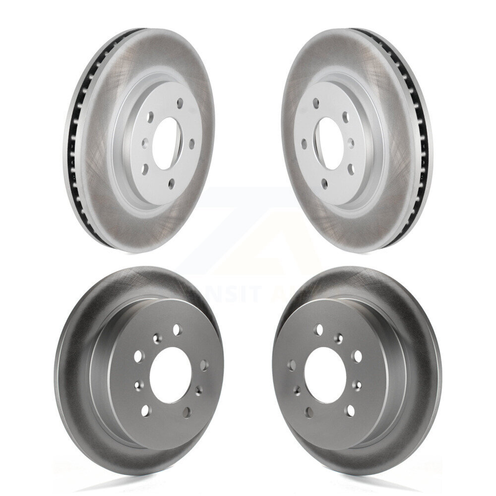Front Rear Coated Disc Brake Rotors Kit For Chevrolet Impala Monte Carlo KG-100730