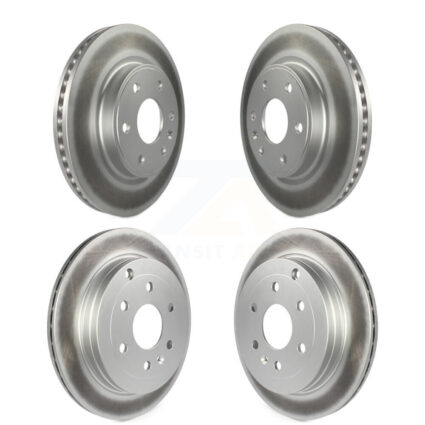 Front Rear Coated Brake Rotors Kit For GMC Acadia Buick Enclave Chevrolet Traverse Saturn KG-100735