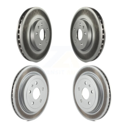 Front Rear Coated Disc Brake Rotors Kit For 2010-2015 Chevrolet Camaro LT LS KG-100739