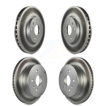 Front Rear Coated Disc Brake Rotors Kit For 2010-2017 Chevrolet Equinox GMC Terrain KG-100740