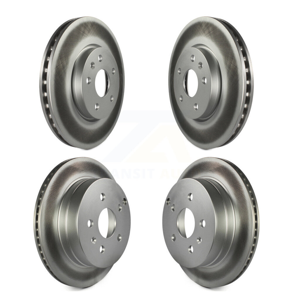 Front Rear Coated Disc Brake Rotors Kit For 2010-2017 Chevrolet Equinox GMC Terrain KG-100740