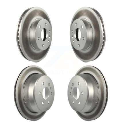 Front Rear Coated Disc Brake Rotors Kit For 2015-2020 Chevrolet Colorado GMC Canyon KG-100755