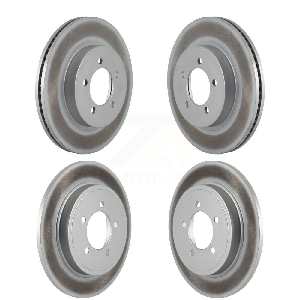 Front Rear Coated Disc Brake Rotors Kit For Ford Explorer Mercury Mountaineer KG-100763