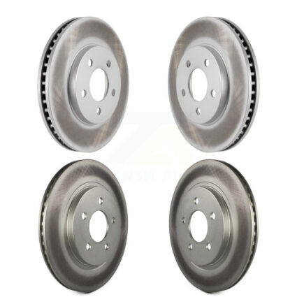 Front Rear Coated Disc Brake Rotors Kit For 2005-2010 Ford Mustang Base KG-100780