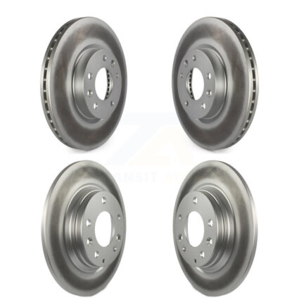 Front Rear Coated Brake Rotor Kit For Ford Fusion Mazda 6 Lincoln MKZ Zephyr Mercury Milan KG-100783
