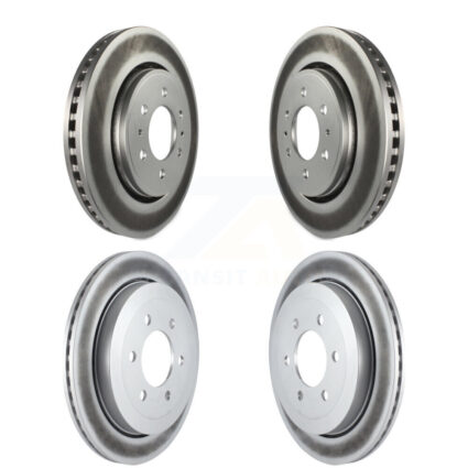 Front Rear Coated Disc Brake Rotors Kit For 2007-2017 Ford Expedition Lincoln Navigator KG-100787