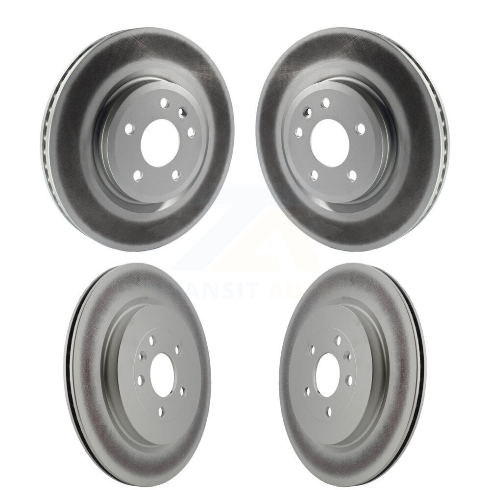 Front Rear Coated Disc Brake Rotor Kit For 2013 Ford Explorer Sport With Heavy Duty Brakes KG-100796