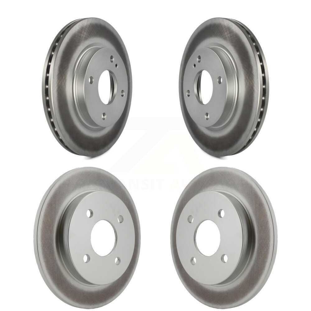 Front Rear Coated Disc Brake Rotors Kit For Ford Fiesta KG-100800