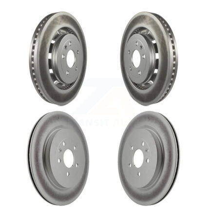 Front Rear Coated Brake Rotor Kit For Ford Explorer Flex Taurus Police Interceptor Utility KG-100804