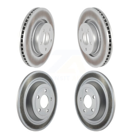 Front Rear Coated Disc Brake Rotors Kit For 2015-2017 Ford Mustang V6 with 3.7L KG-100811