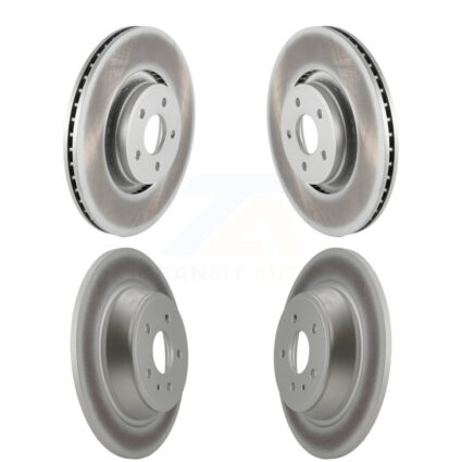 Front Rear Coated Disc Brake Rotors Kit For Lincoln MKC KG-100815