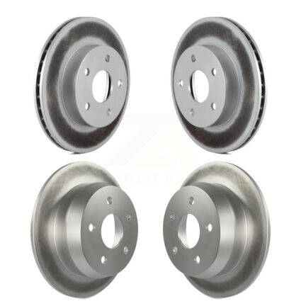 Front Rear Coated Disc Brake Rotors Kit For 1999-2004 Jeep Grand Cherokee KG-100820