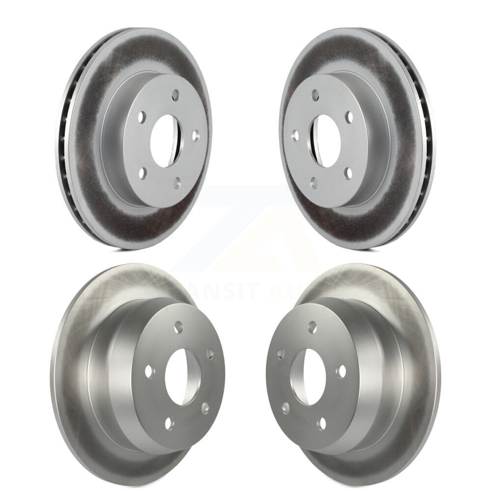 Front Rear Coated Disc Brake Rotors Kit For 1999-2004 Jeep Grand Cherokee KG-100820