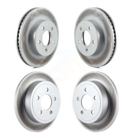 Front Rear Coated Disc Brake Rotors Kit For 2003-2007 Jeep Liberty KG-100825