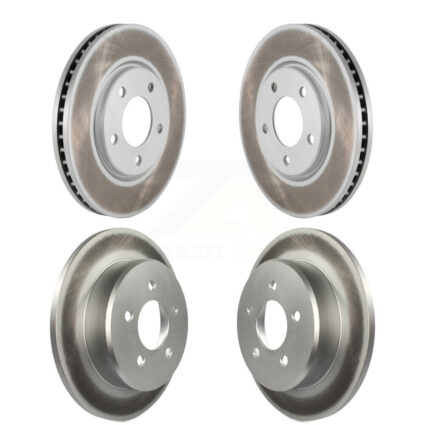 Front Rear Coated Brake Rotors Kit For Dodge Grand Caravan Chrysler Town & Country Voyager KG-100827