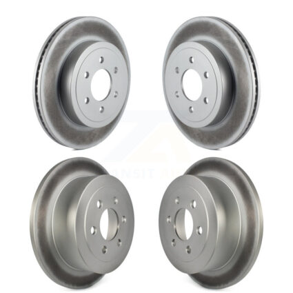Front Rear Coated Disc Brake Rotors Kit For 2003-2004 Dodge Dakota KG-100830