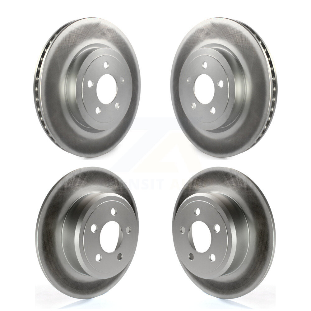 Front Rear Coated Disc Brake Rotors Kit For Chrysler 300 Dodge Charger KG-100833