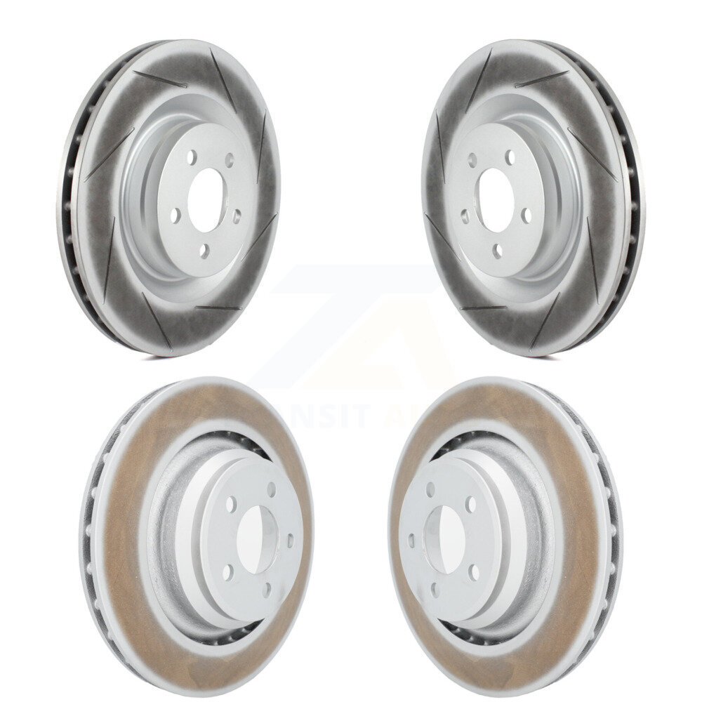 Front Rear Coated Disc Brake Rotors Kit For Dodge Charger Chrysler 300 Challenger Magnum KG-100837