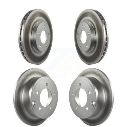 Front Rear Coated Brake Rotors Kit For Jeep Patriot Compass Dodge Caliber Chrysler Sebring KG-100840