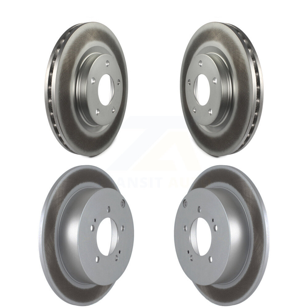 Front Rear Coated Disc Brake Rotors Kit For Mitsubishi Outlander KG-100842
