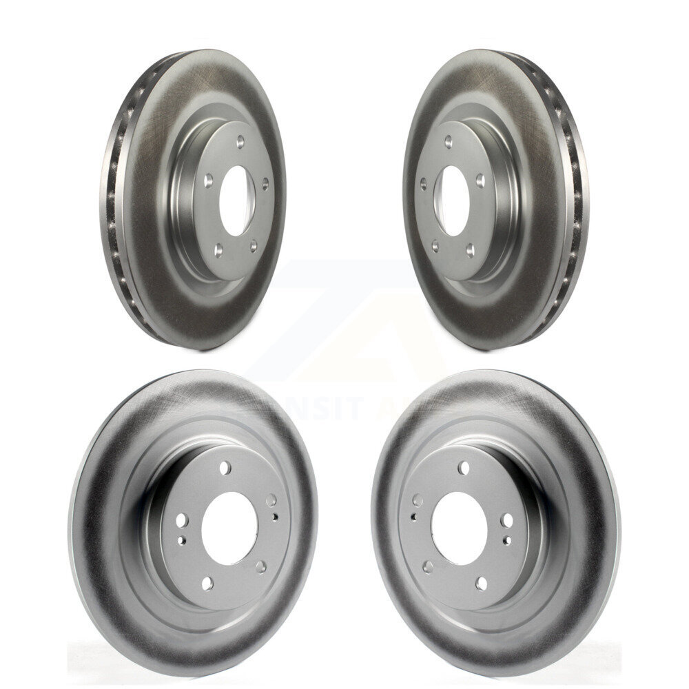 Front Rear Coated Disc Brake Rotors Kit For Mitsubishi RVR Outlander Eclipse Cross Sport KG-100843