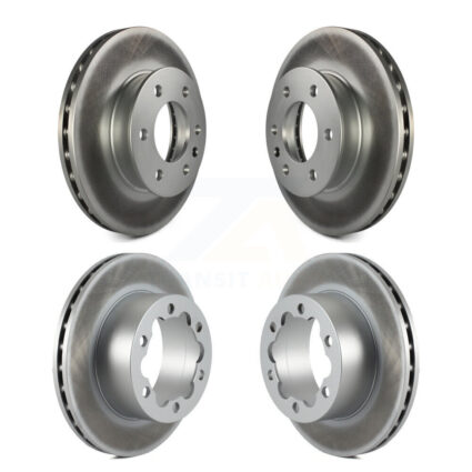 Front Rear Coated Brake Rotors Kit For Mercedes-Benz Sprinter 3500 Dodge 4500 3500XD 2500 KG-100846