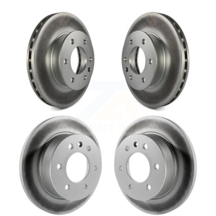 Front Rear Coated Brake Rotors Kit For Mercedes-Benz Sprinter 2500 3500 Dodge Freightliner KG-100847