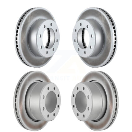 Front Rear Coated Disc Brake Rotors Kit For Ram 2500 3500 1500 Dodge KG-100851