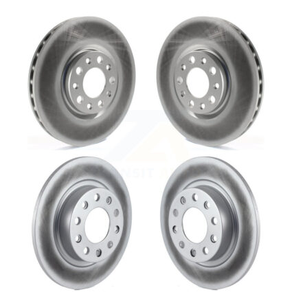 Front Rear Coated Disc Brake Rotors Kit For 2013-2016 Dodge Dart KG-100858