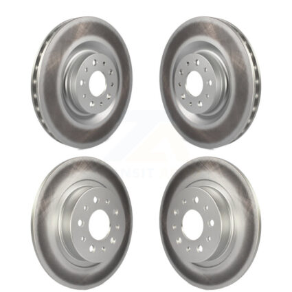 Front Rear Coated Disc Brake Rotors Kit For 2014-2020 Fiat 500L KG-100863