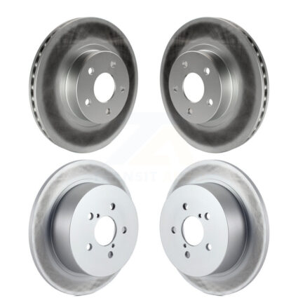 Front Rear Coated Brake Rotors Kit For 2005 Subaru Legacy With 277mm Diameter Rotor KG-100877