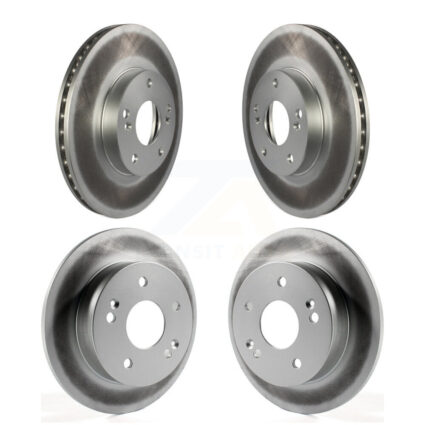 Front Rear Coated Disc Brake Rotors Kit For 1998-2002 Honda Accord 3.0L KG-100881