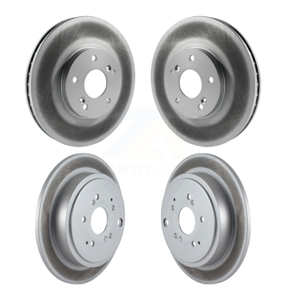 Front Rear Coated Disc Brake Rotors Kit For Honda Pilot Acura MDX KG-100891
