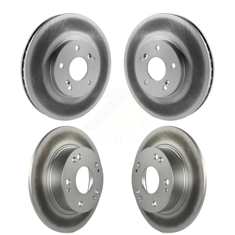 Front Rear Coated Disc Brake Rotors Kit For Honda Accord Acura TSX KG-100893