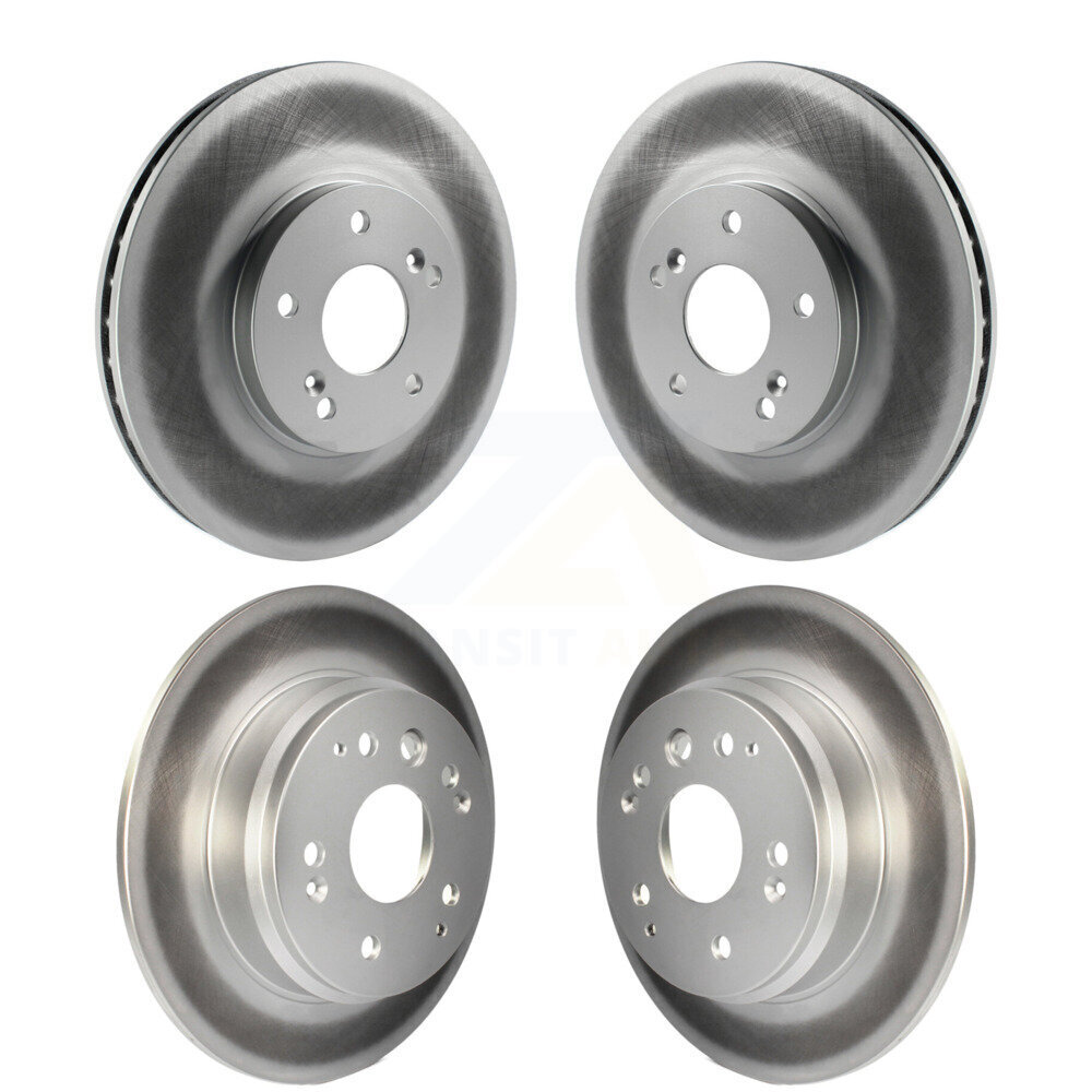 Front Rear Coated Disc Brake Rotors Kit For Acura TL KG-100894
