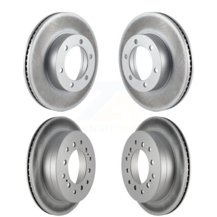 Front Rear Coated Disc Brake Rotors Kit For 2001-2007 Toyota Sequoia KG-100899