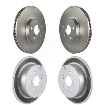 Front Rear Coated Brake Rotors Kit For Toyota Matrix Corolla Pontiac Vibe Celica Scion tC KG-100900