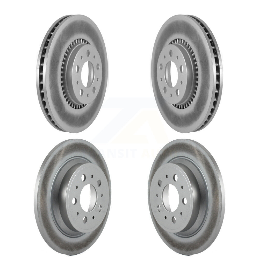Front Rear Coated Disc Brake Rotors Kit For Volvo S60 XC70 V70 S80 KG-100909