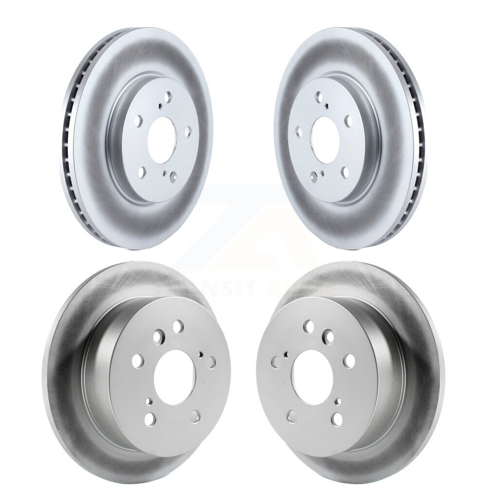Front Rear Coated Disc Brake Rotors Kit For Toyota Camry Solara Avalon Lexus ES300 KG-100917