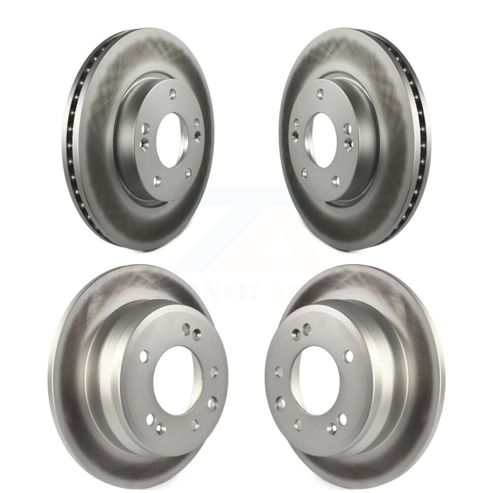 Front Rear Coated Disc Brake Rotors Kit For Hyundai Elantra Tucson Kia Sportage KG-100924