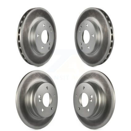 Front Rear Coated Disc Brake Rotors Kit For 2003-2005 Mercedes-Benz C240 Wagon with RWD KG-100929