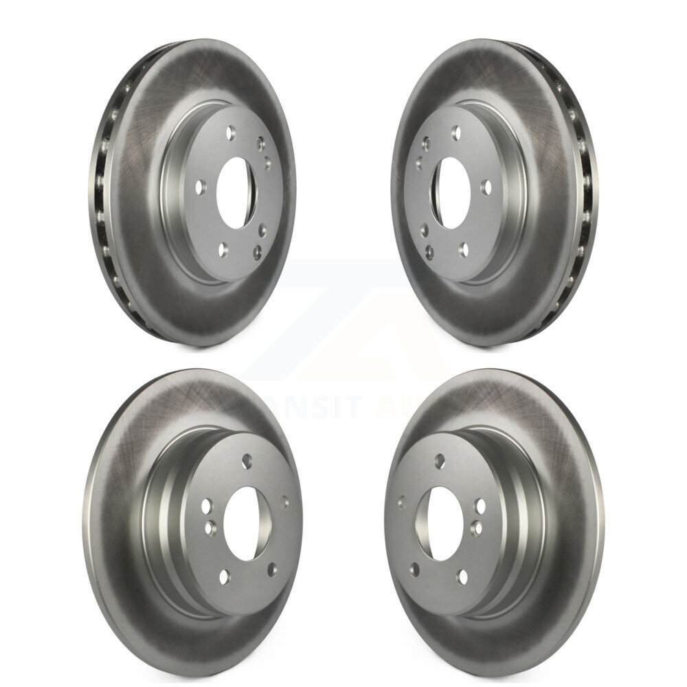 Front Rear Coated Disc Brake Rotors Kit For 2003-2005 Mercedes-Benz C240 Wagon with RWD KG-100929