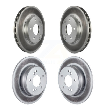 Front Rear Coated Disc Brake Rotors Kit For Mercedes-Benz C230 C240 SLK230 C280 KG-100930