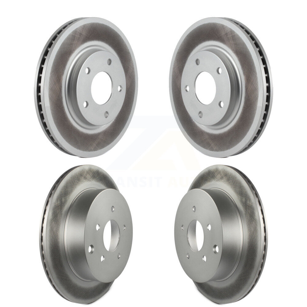 Front Rear Coated Disc Brake Rotors Kit For Nissan Quest KG-100935
