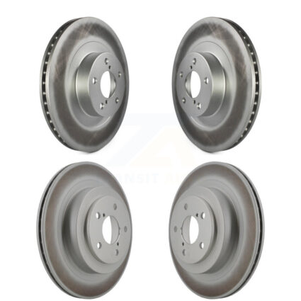 Front Rear Coated Disc Brake Rotor Kit For 2006-2007 Subaru Impreza WRX TR Limited KG-100938