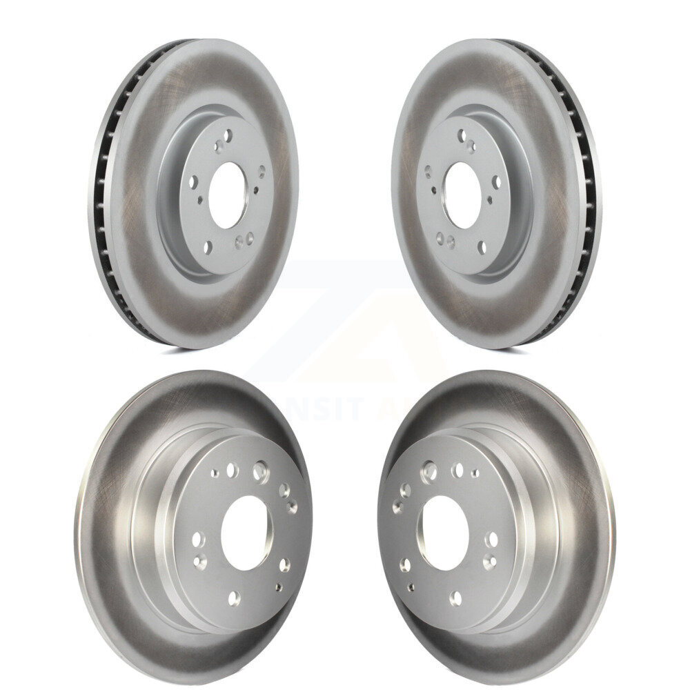 Front Rear Coated Disc Brake Rotors Kit For 2004-2005 Acura TL Automatic transmission KG-100950
